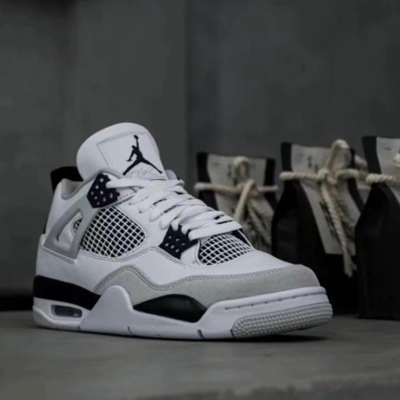 Jordan air Jordan 4 retro “military black” Men's... - Depop