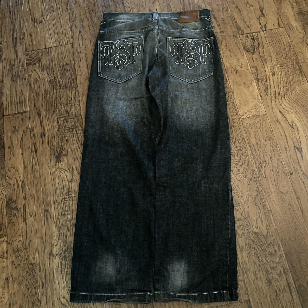 baggy Jesse pinkman southpole black faded jeans... - Depop