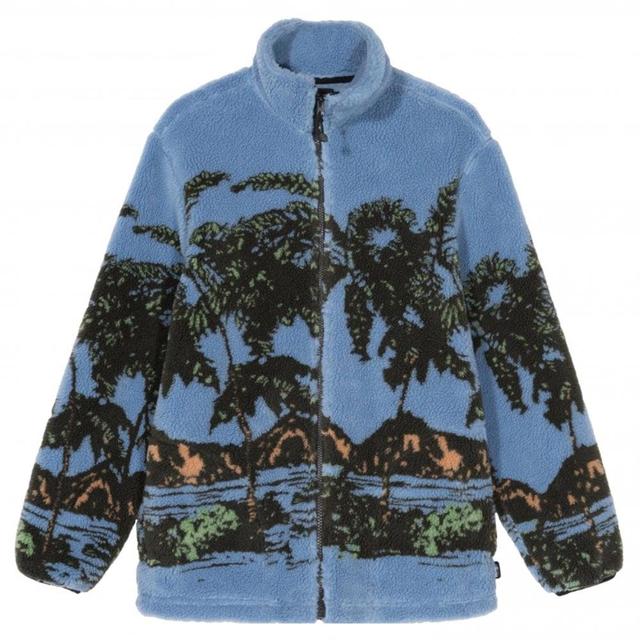 Stussy Hawaiian Jacquard Mock Zip Up #stussy #skater... - Depop