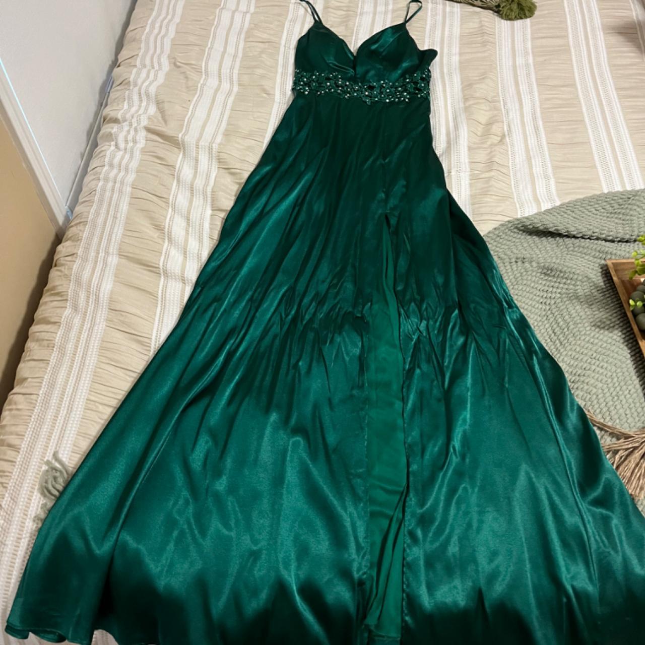 Emerald green dress jcpenney hotsell