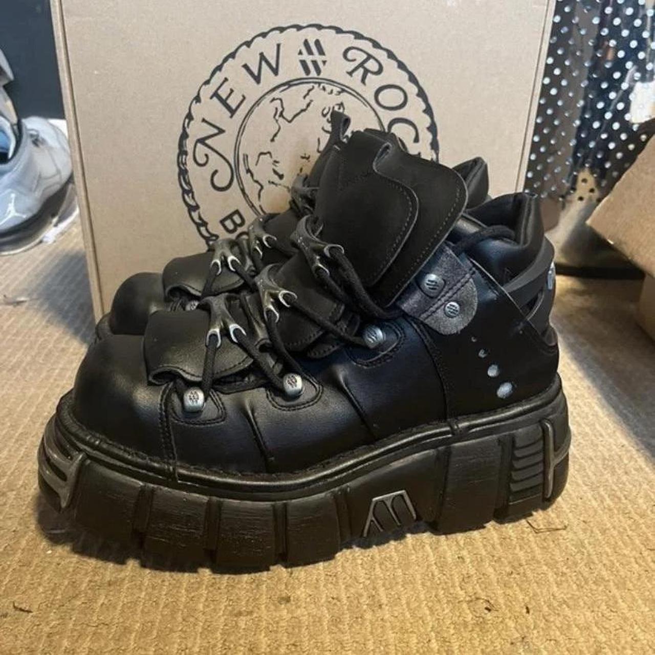 ️DM BEFORE PURCHASING ️ New Rock black platform boots... - Depop