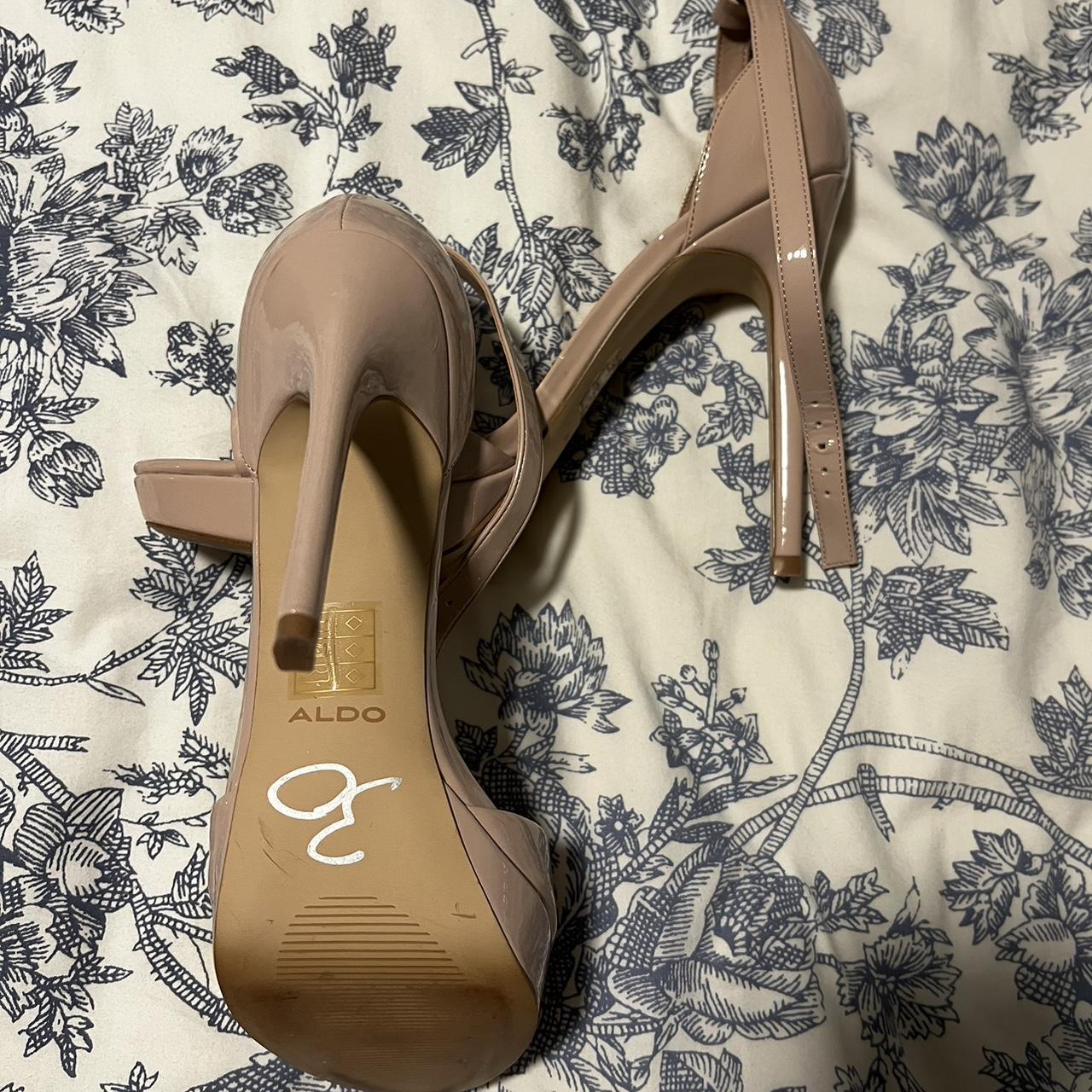 Aldo tan heels best sale