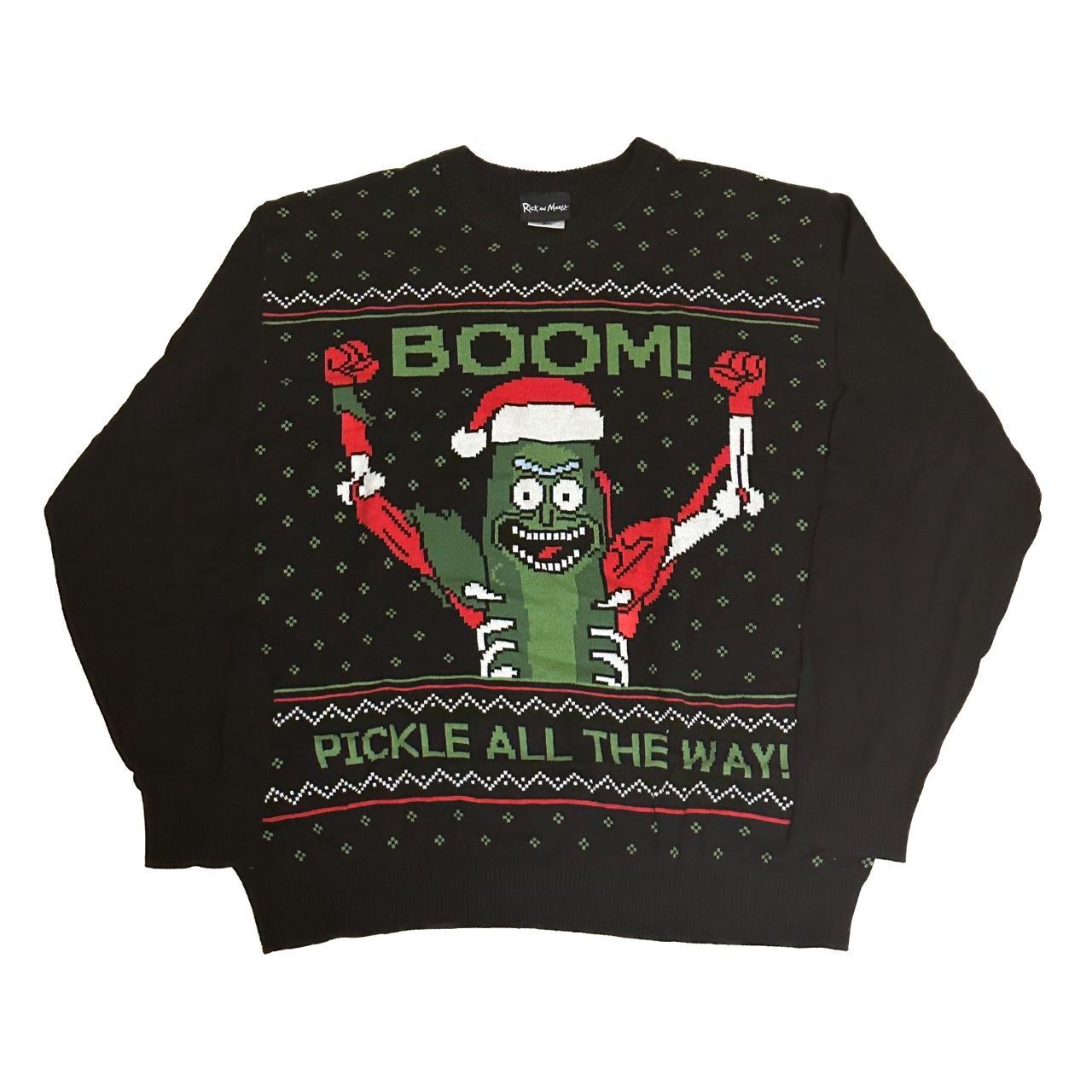 Pickle rick christmas sweater on sale