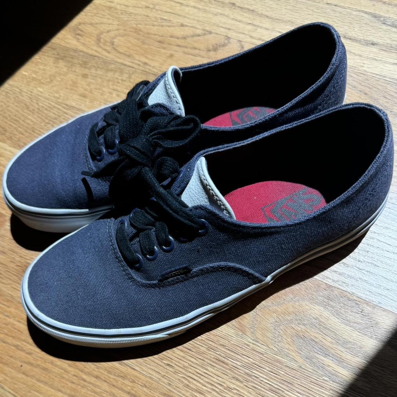 Navy Blue Vans Sneakers excellent condition Depop