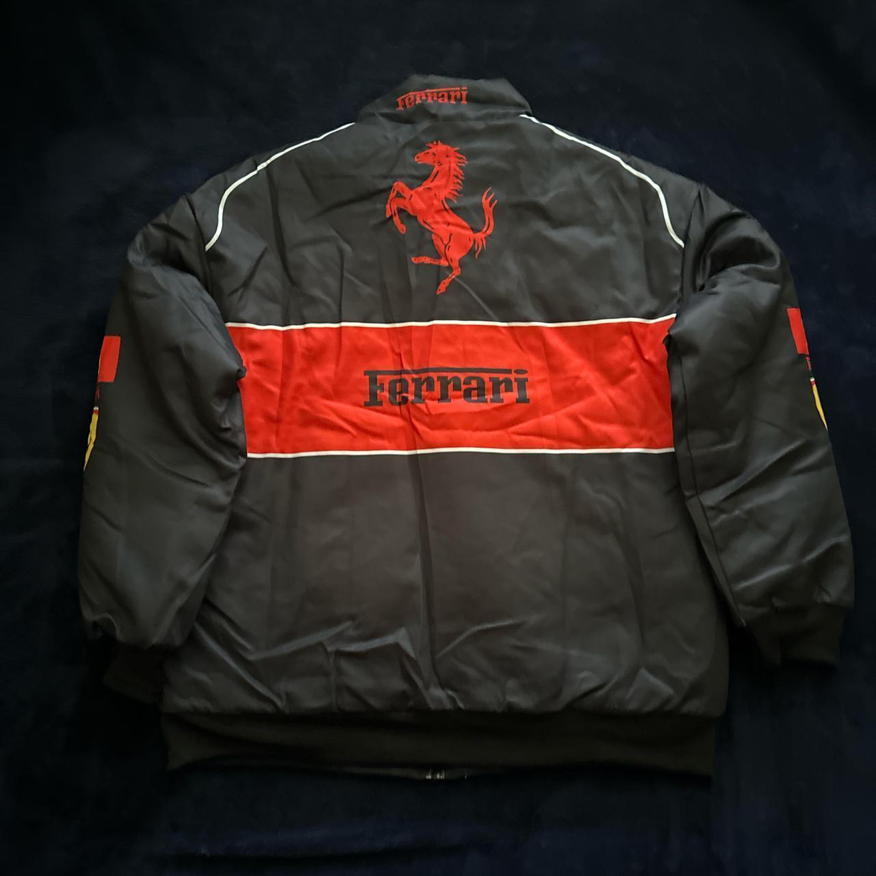 Rare Y K Vintage Ferrari Nascar Racing Jacket Size Depop