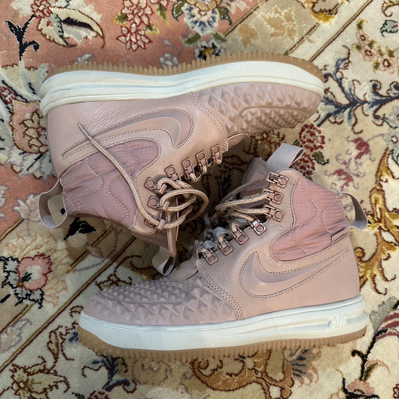 Nike weatherproof dusty rose pink and white and gum. Depop