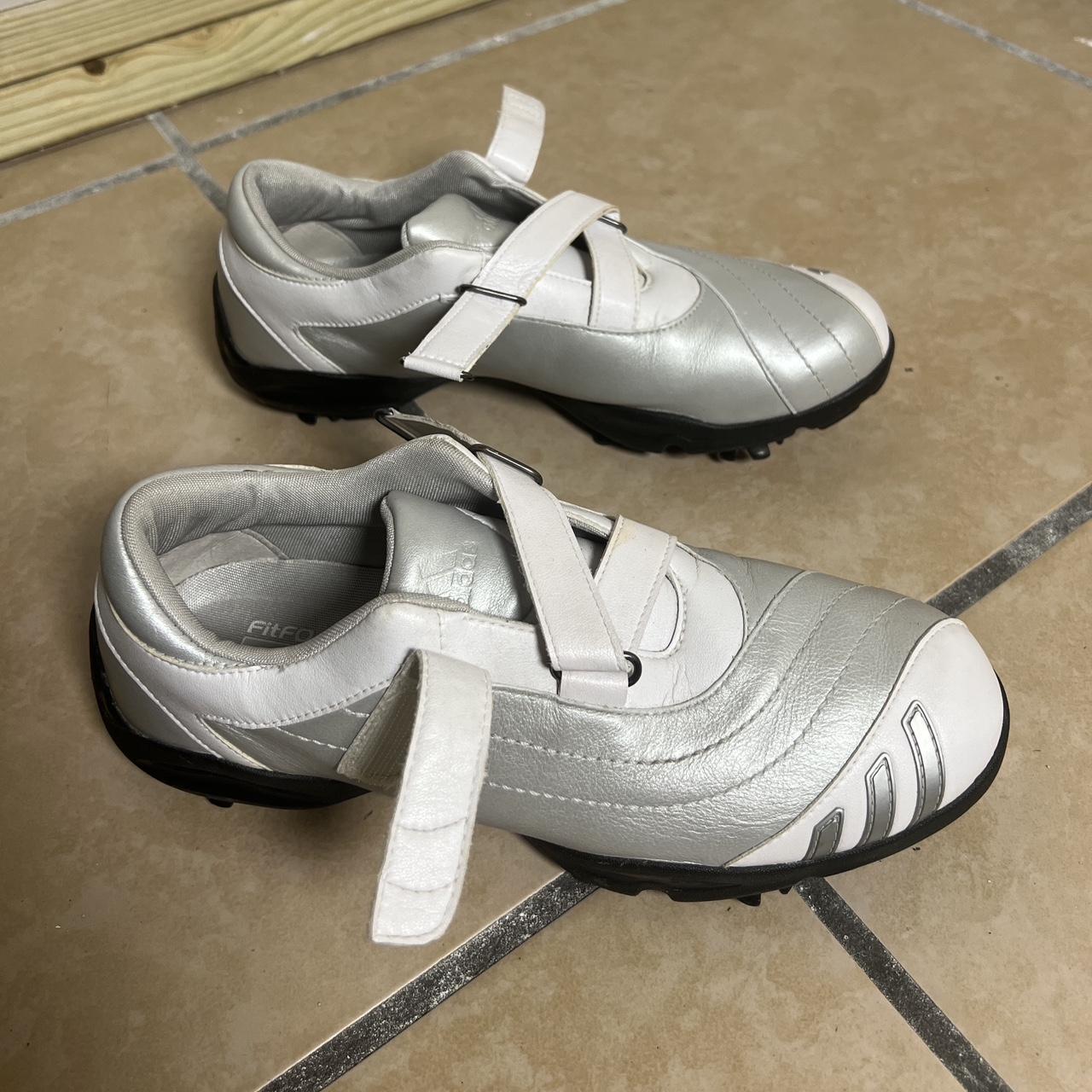 Vintage Adidas Z Traxion Fit Foam White Silver. Depop