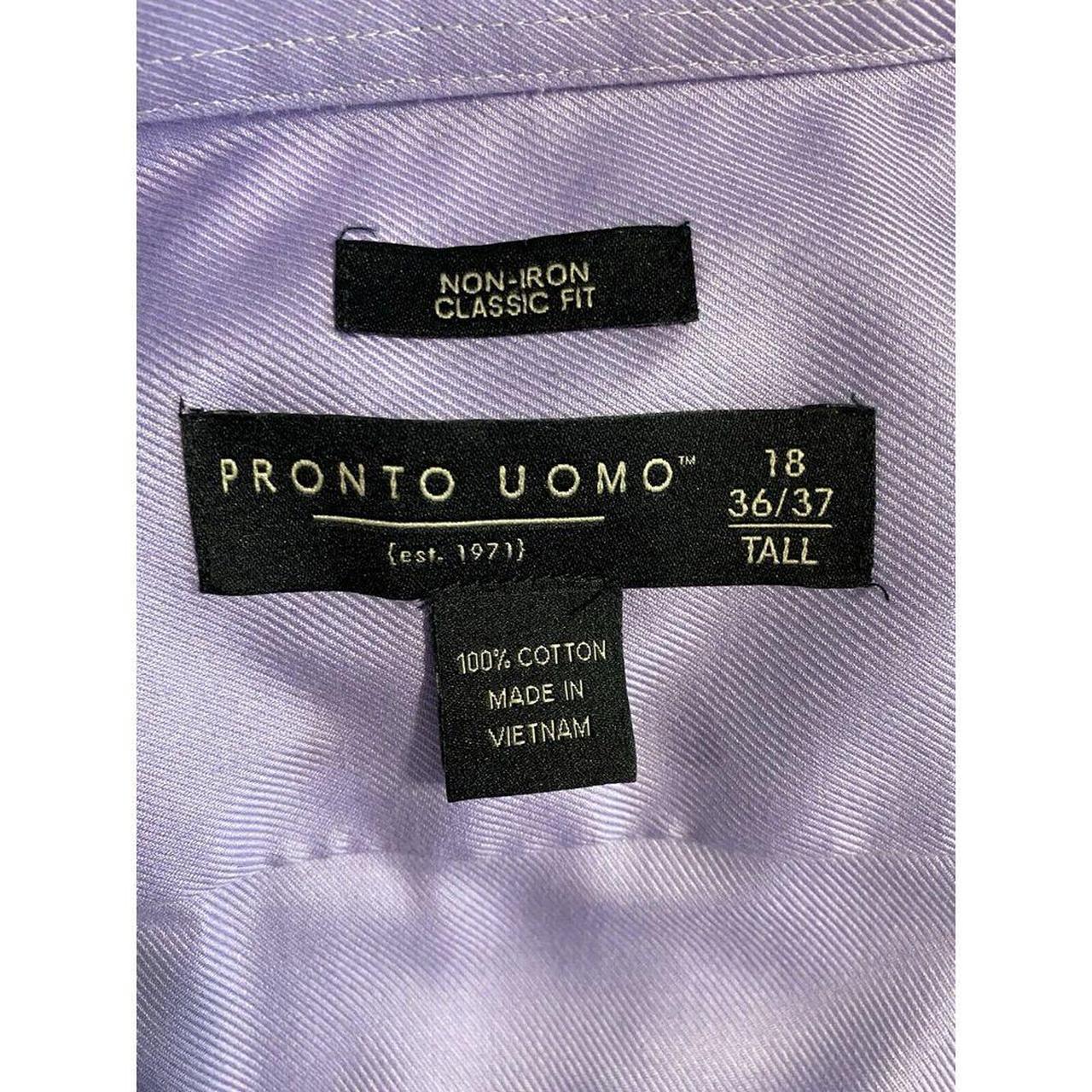 Pronto Uomo Shirt Non-Iron Classic Fit Size 18 36/37... - Depop