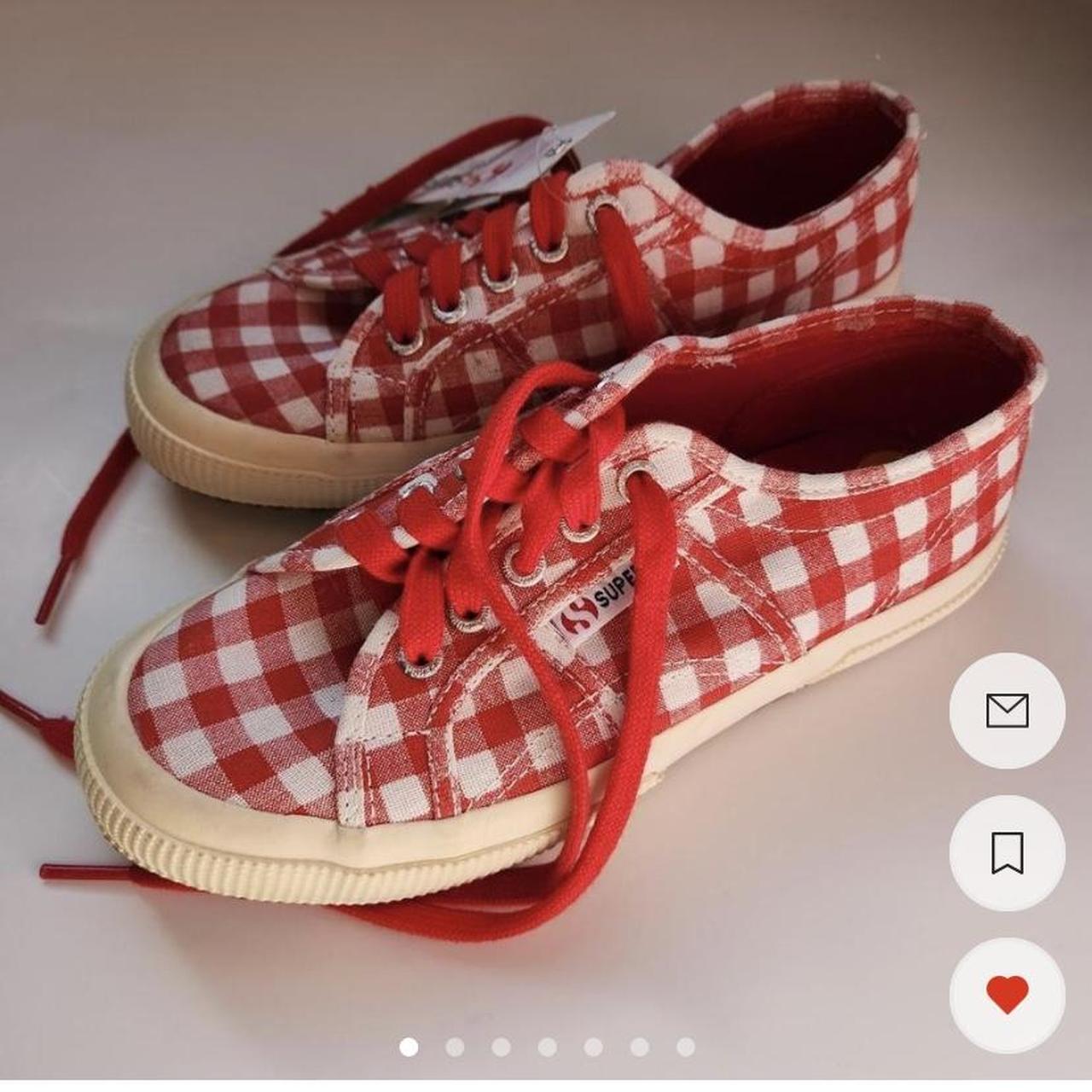 Superga clearance gingham sneakers