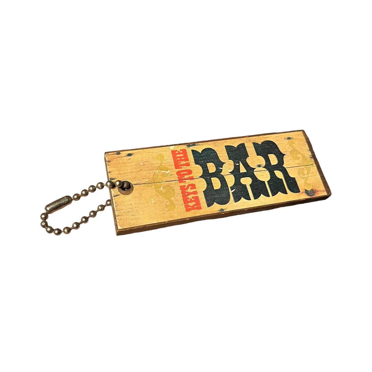 Wooden decoupaged Key Chain for... - Depop