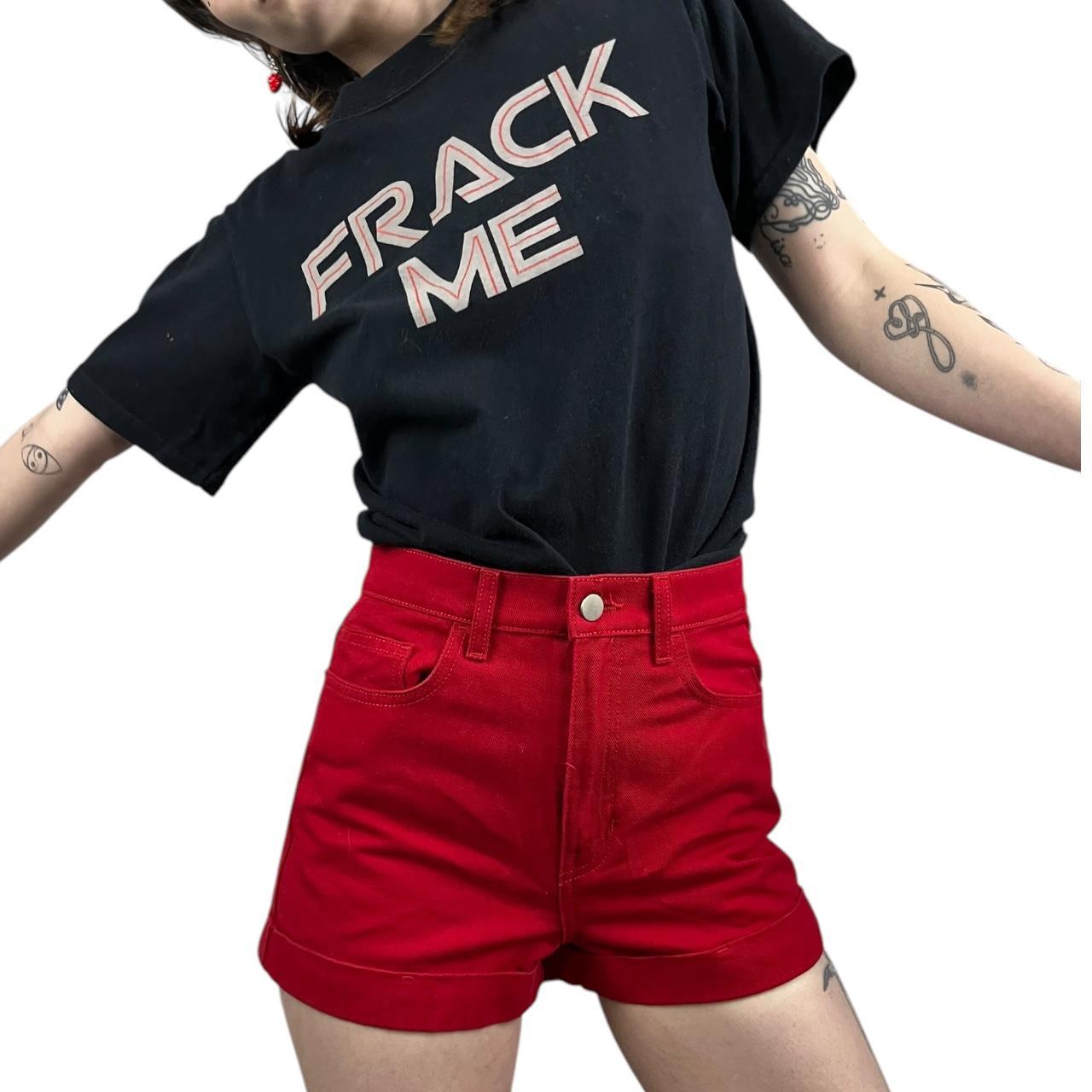 American Apparel Women's Shorts Red 28