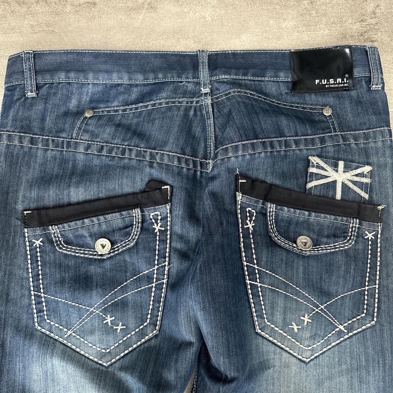 F.U.S.A.I By FOCUS USA INC. Washed Jeans, Size | Depop