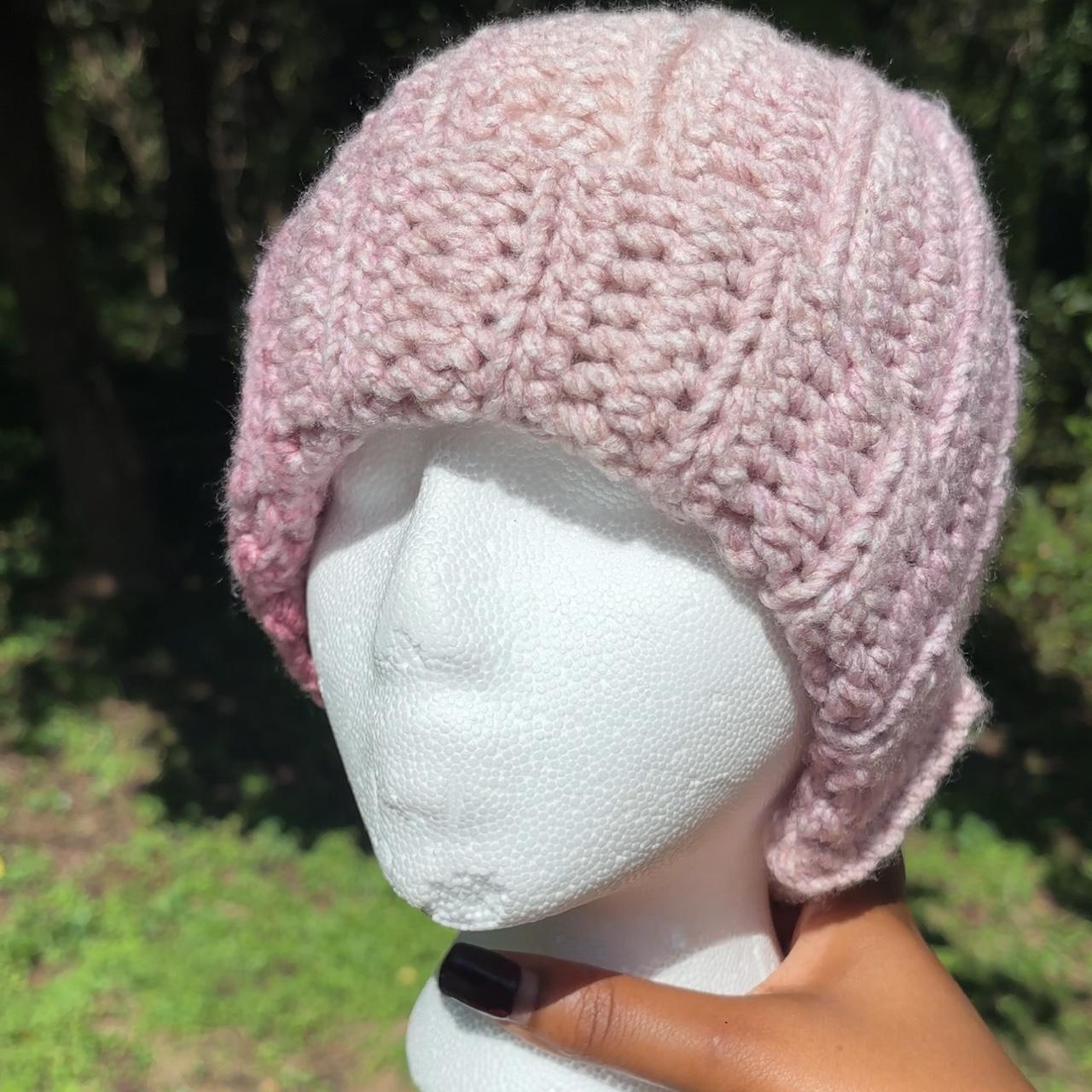 Light pink crochet beanie #crochet #beanies