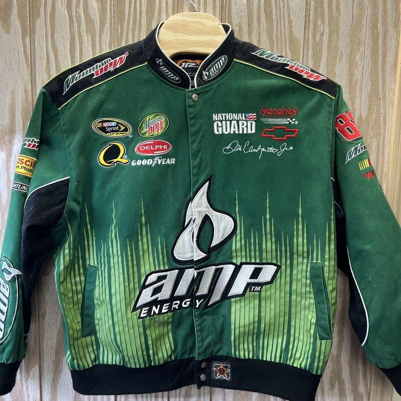 Dale Earnhardt Jr National Guard Amp Energy store Drink Nascar Racing #88 Jacket