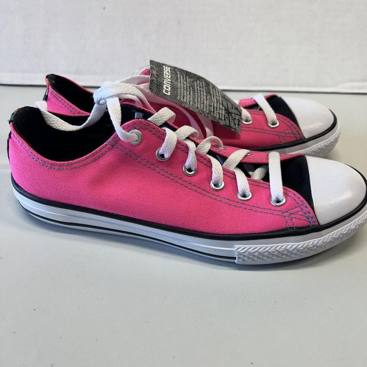 Converse Chuck Taylor Double Tongue OX Neo Pink. Depop