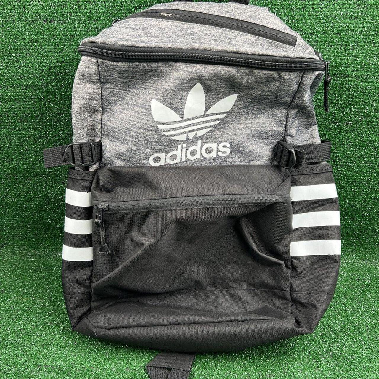 Adidas Backpack School Bag Gray Black 90288 Top