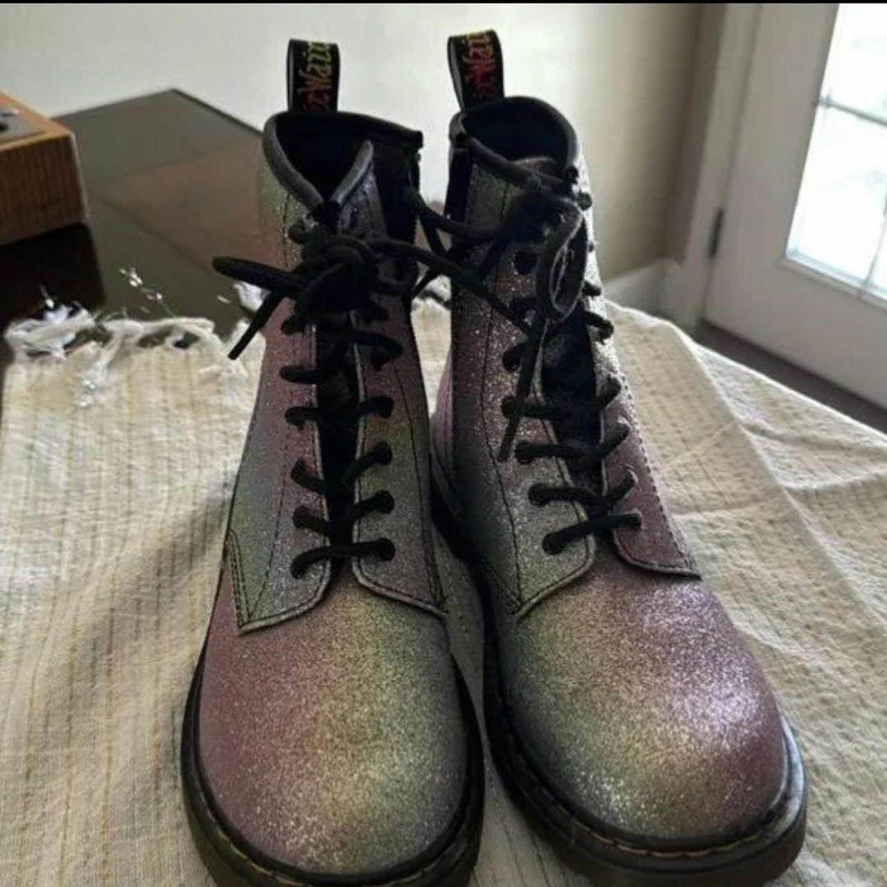 Dr. Martens 1460 Pascal Rainbow Glitter Boots Brand. Depop