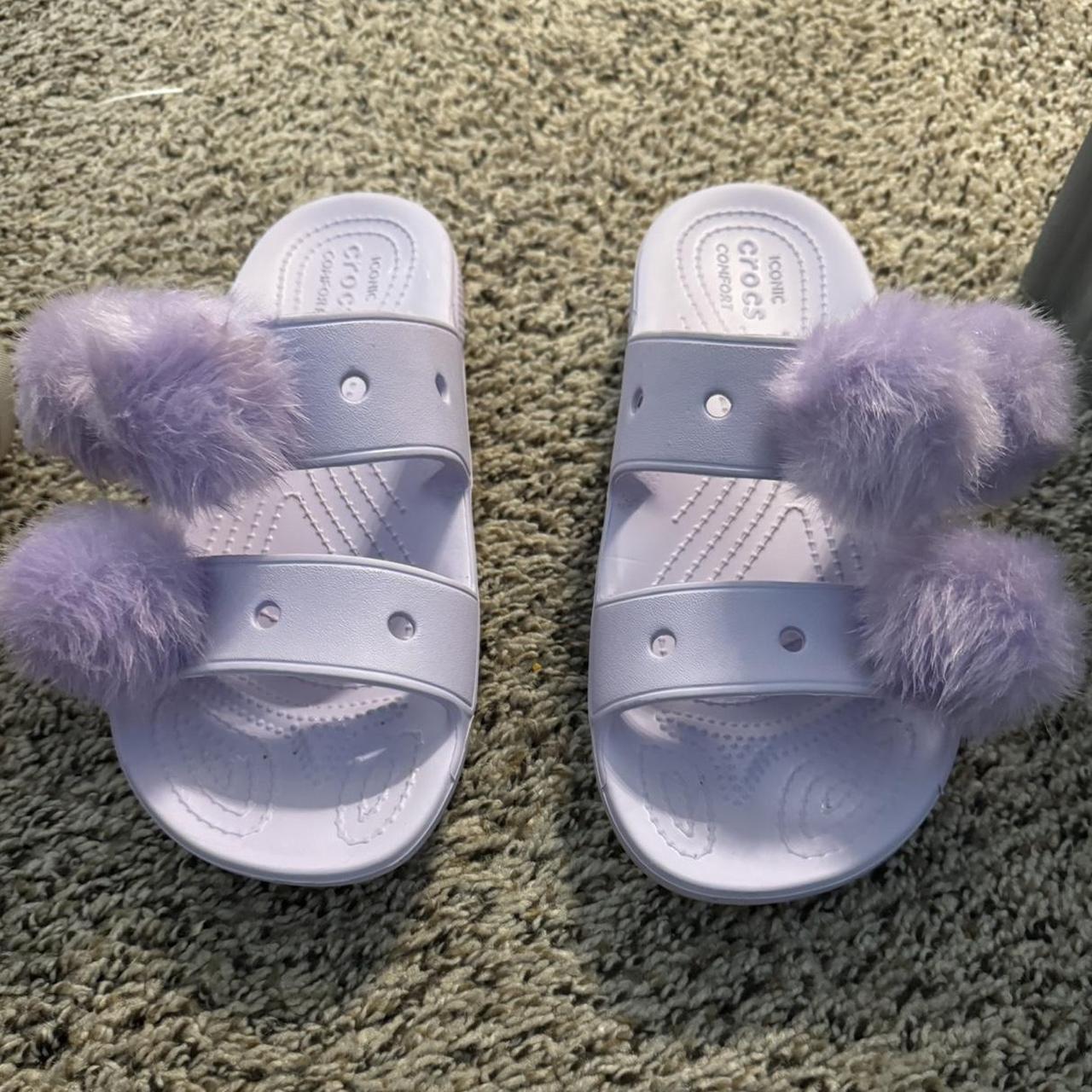 Lavender Crocs - Depop