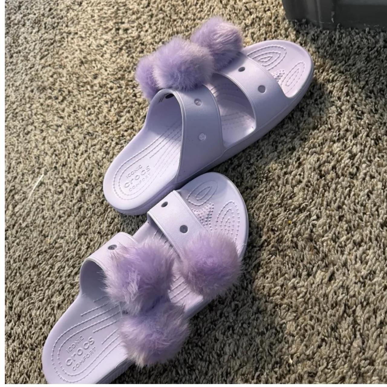 Lavender Crocs - Depop