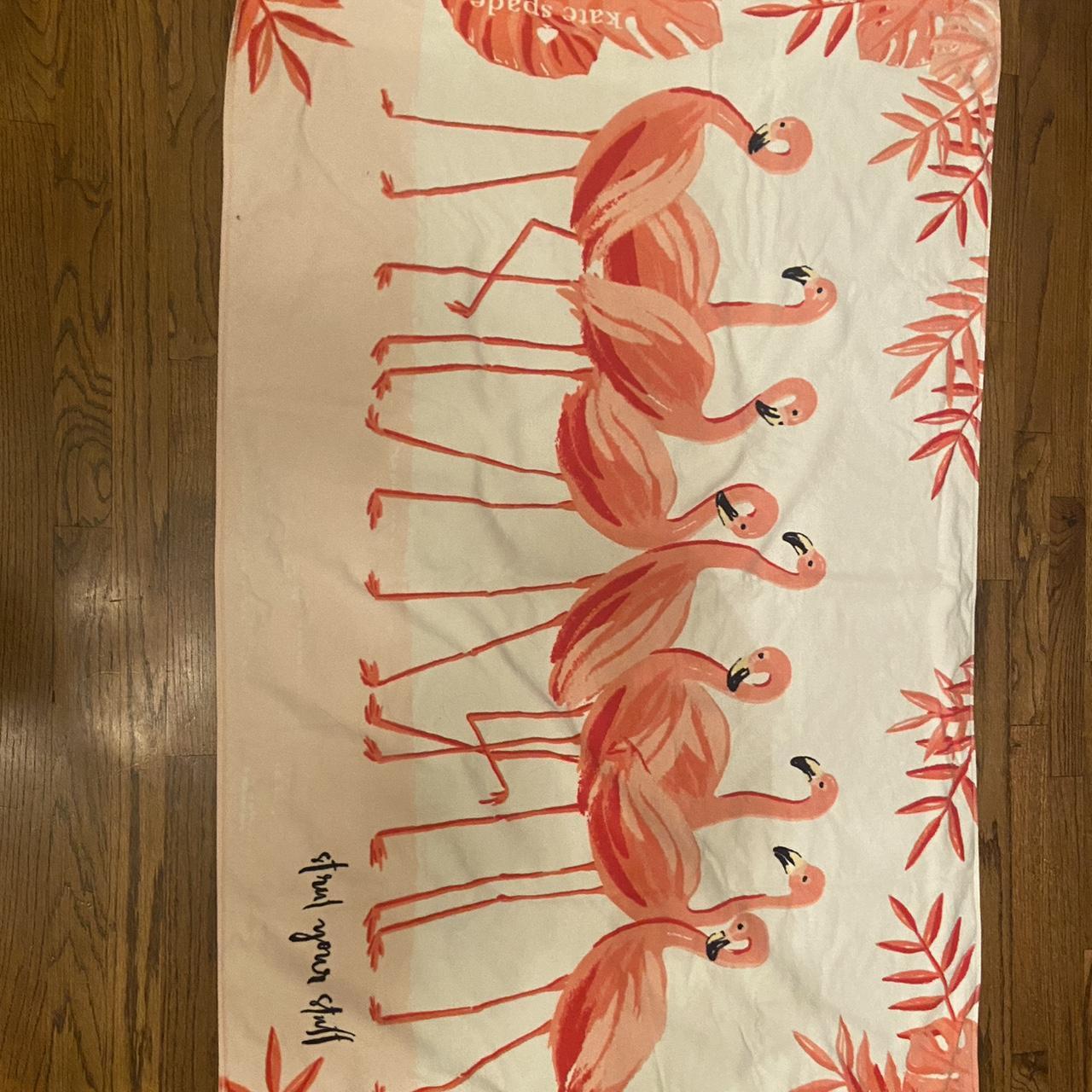 Kate spade flamingo beach towel sale