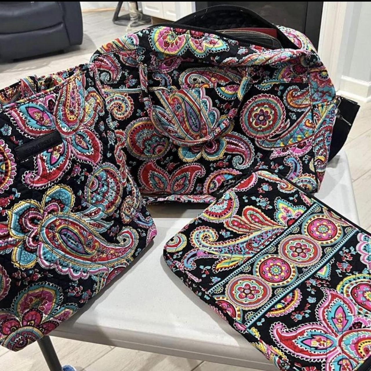 Vera Bradley multicoloured paisley travel bags Depop
