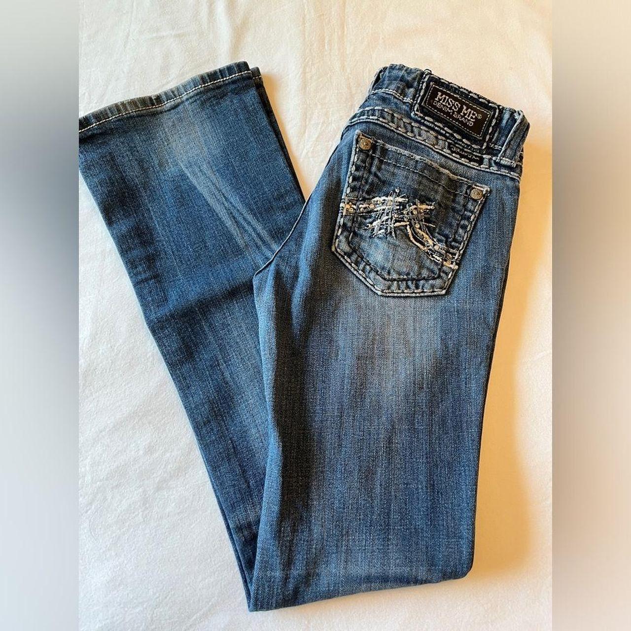 Miss me distressed newest boot cut jeans size 27