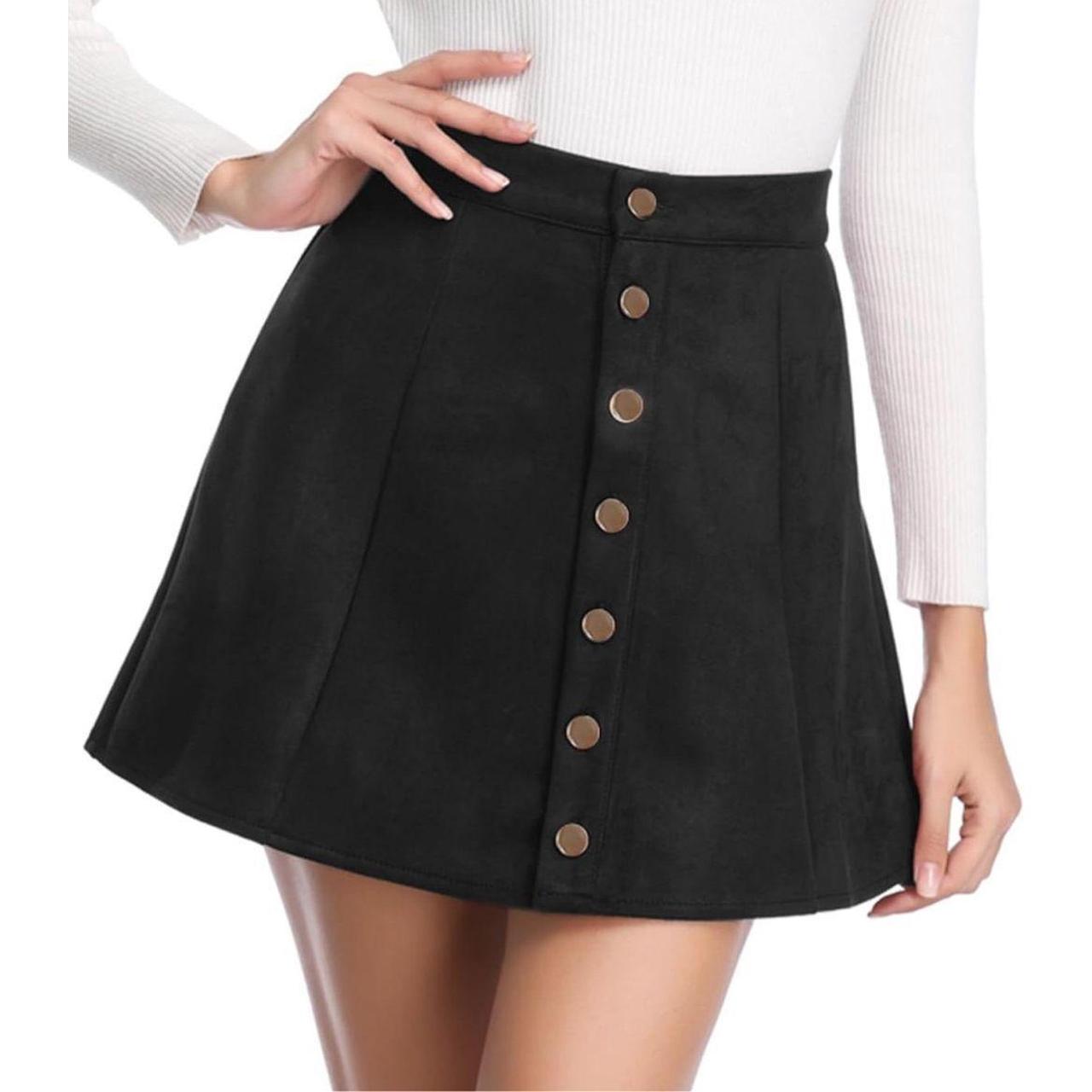 Button front skater incredible skirt