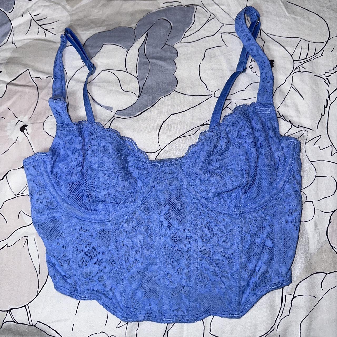 Extra small Gilly Hicks Lace Blue Bustier - Main Image