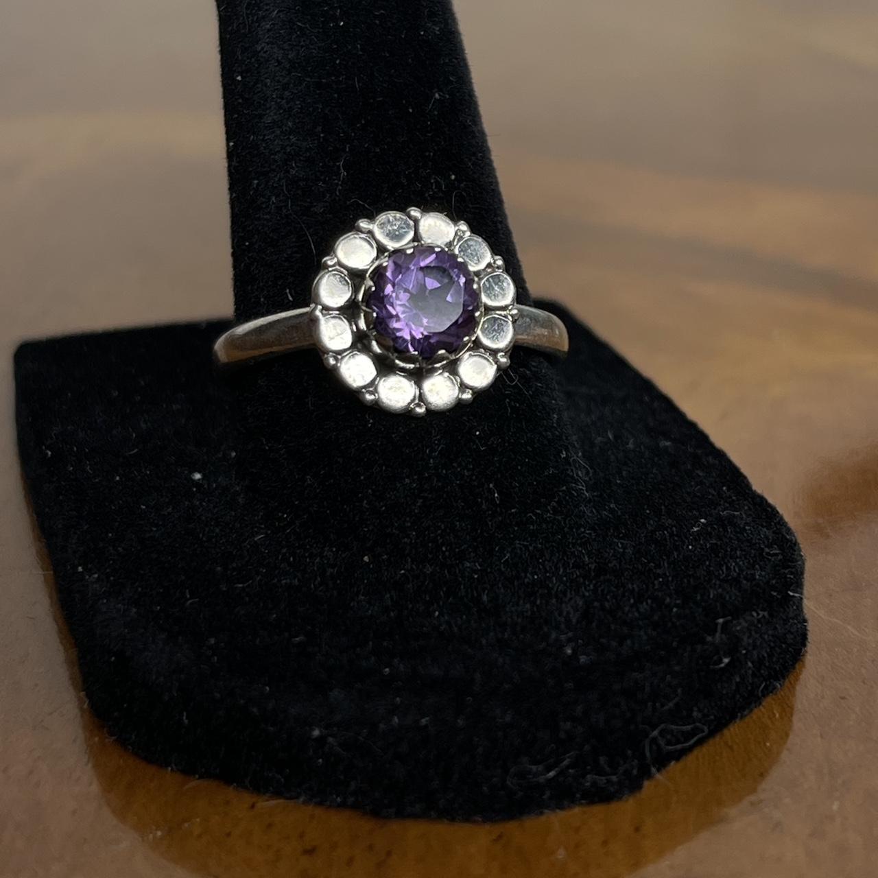 Women's Ring - Silver/Purple – Solid sterling sil… - image 4