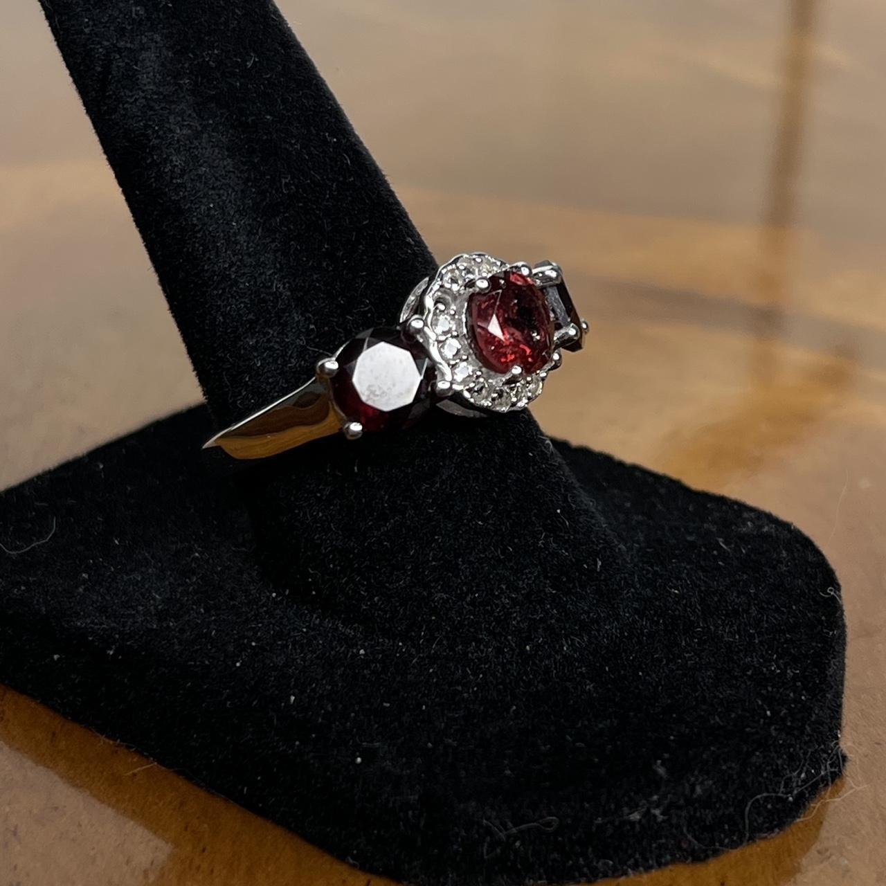 Women's Ring - Red/Silver – Solid sterling silver… - image 3