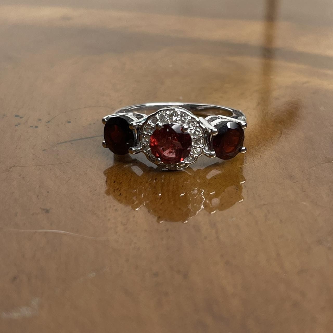 Women's Ring - Red/Silver – Solid sterling silver… - image 5