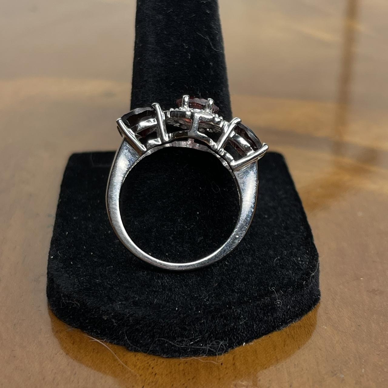 Women's Ring - Red/Silver – Solid sterling silver… - image 4