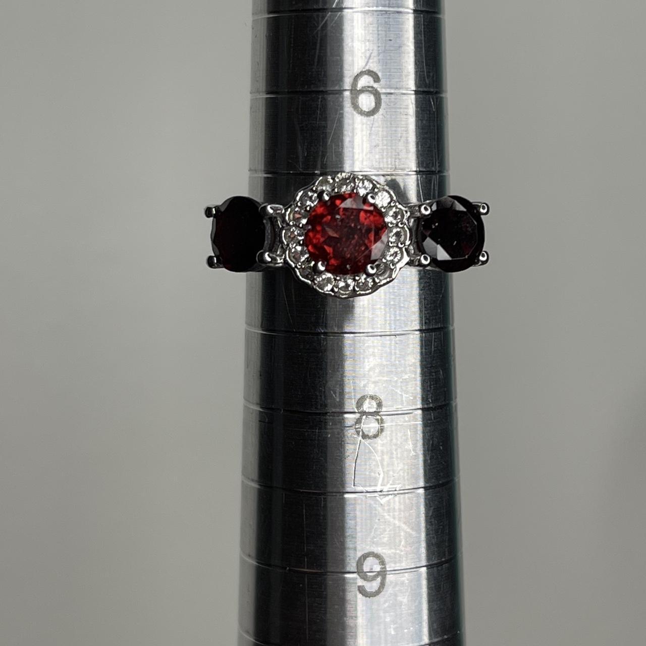 Women's Ring - Red/Silver – Solid sterling silver… - image 6