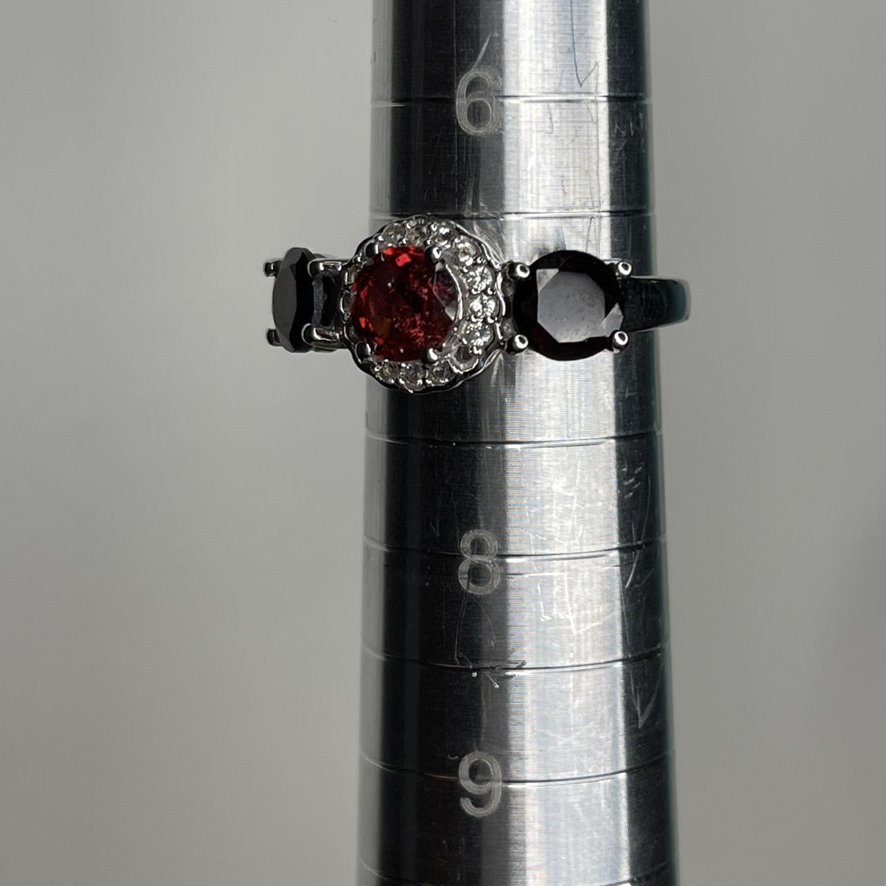 Women's Ring - Red/Silver – Solid sterling silver… - image 7
