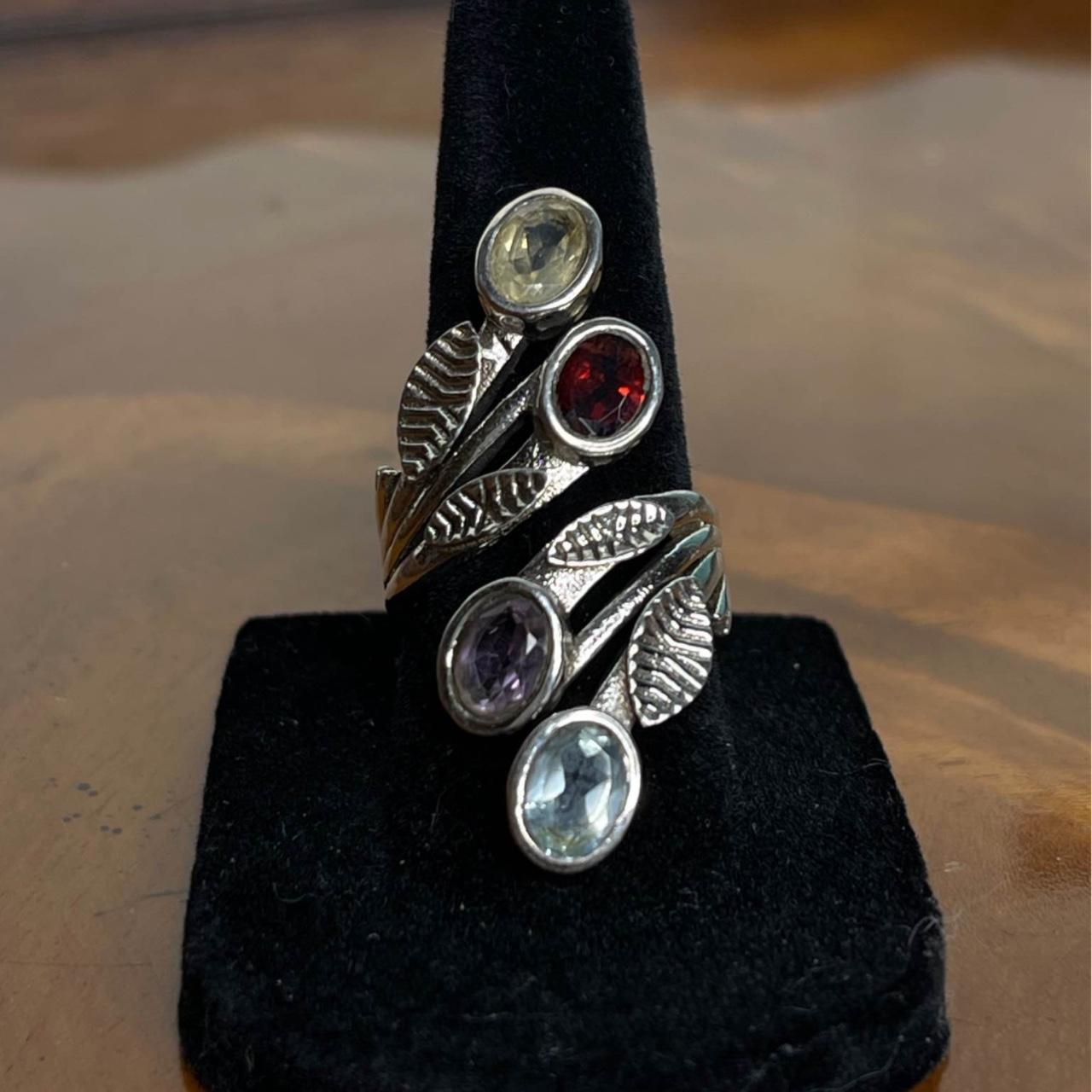 Women's Ring - Silver/Multi – Solid sterling silv… - image 1