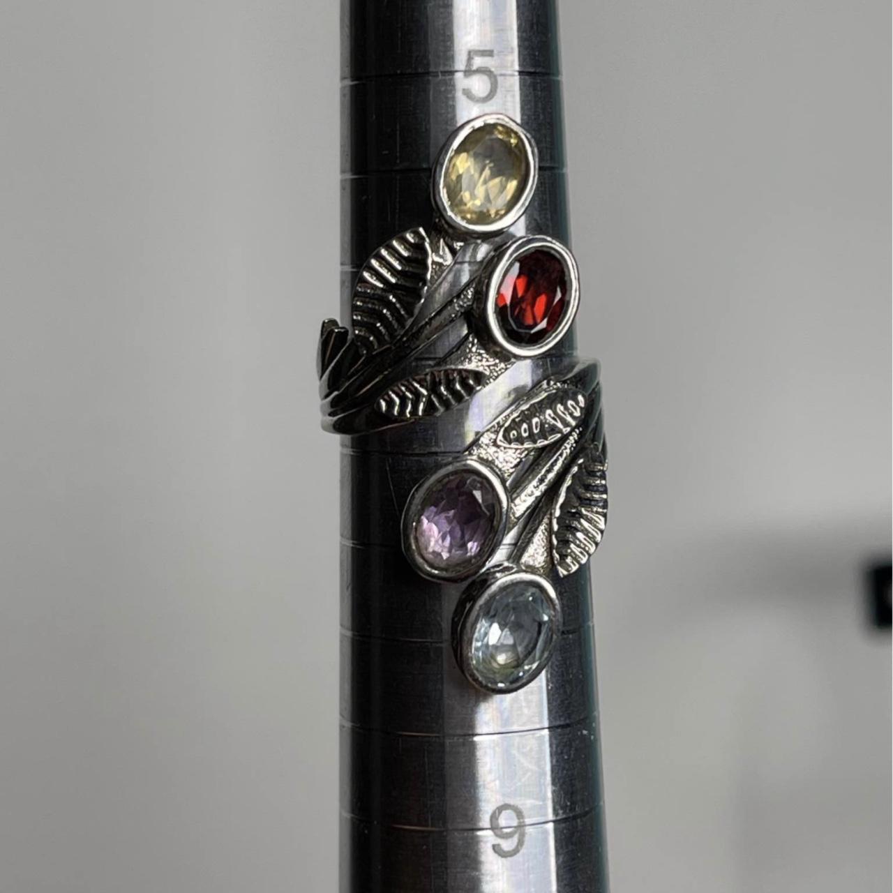 Women's Ring - Silver/Multi – Solid sterling silv… - image 4