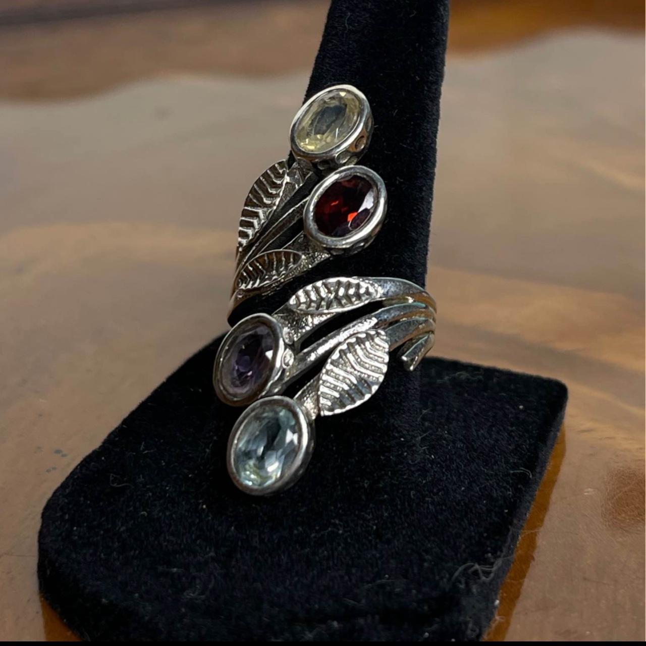 Women's Ring - Silver/Multi – Solid sterling silv… - image 3