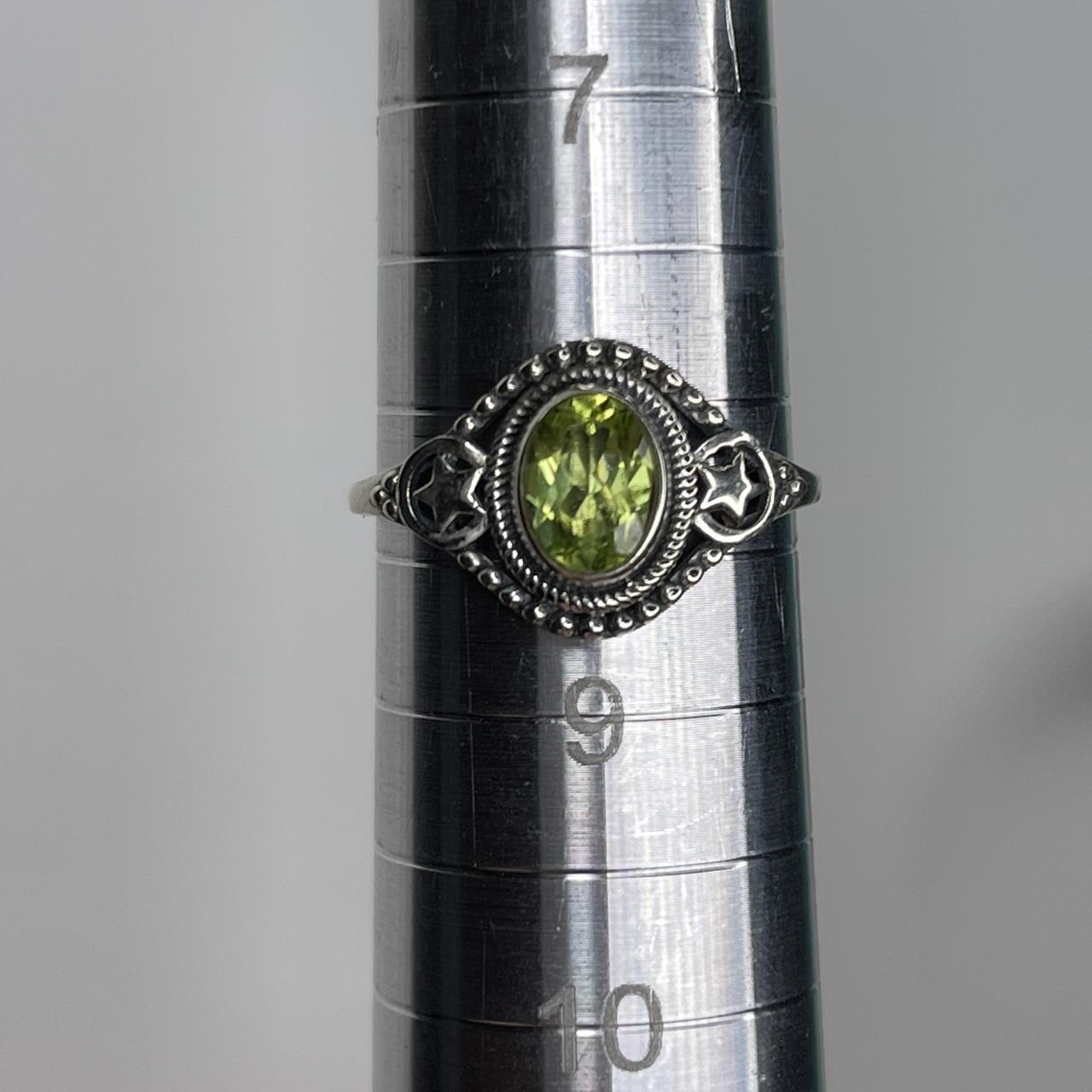 Women's Ring - Silver/Green – Solid sterling silv… - image 4