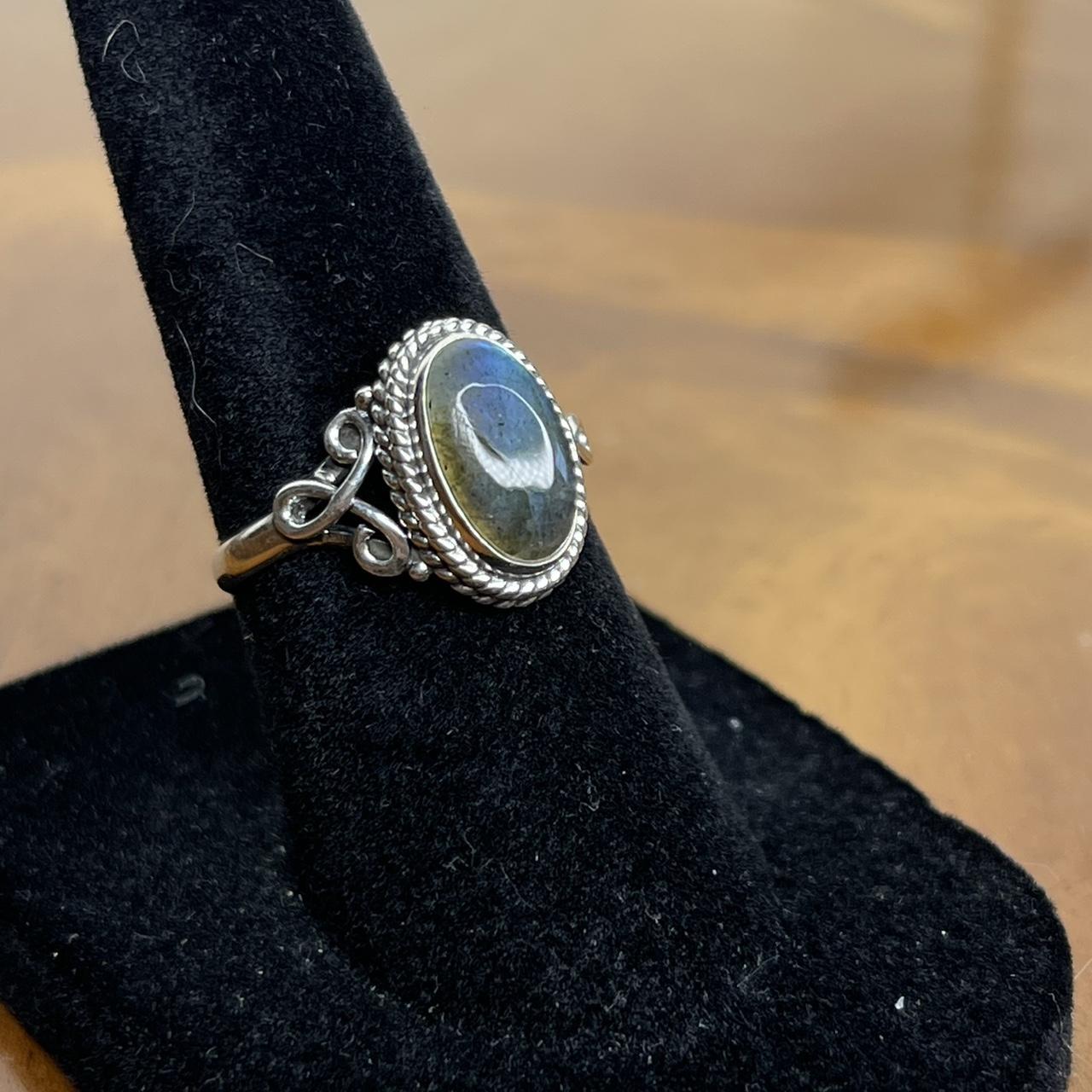 Men's Ring - Silver/Grey – Solid sterling silver … - image 2