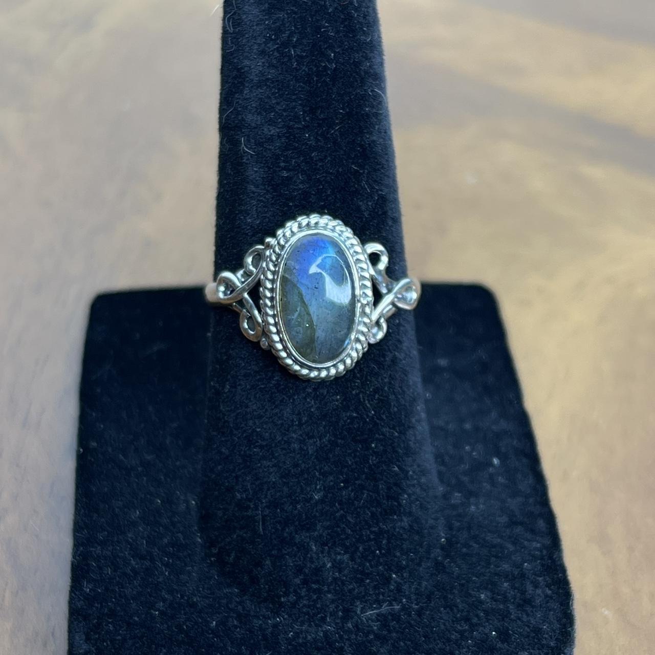 Men's Ring - Silver/Grey – Solid sterling silver … - image 4