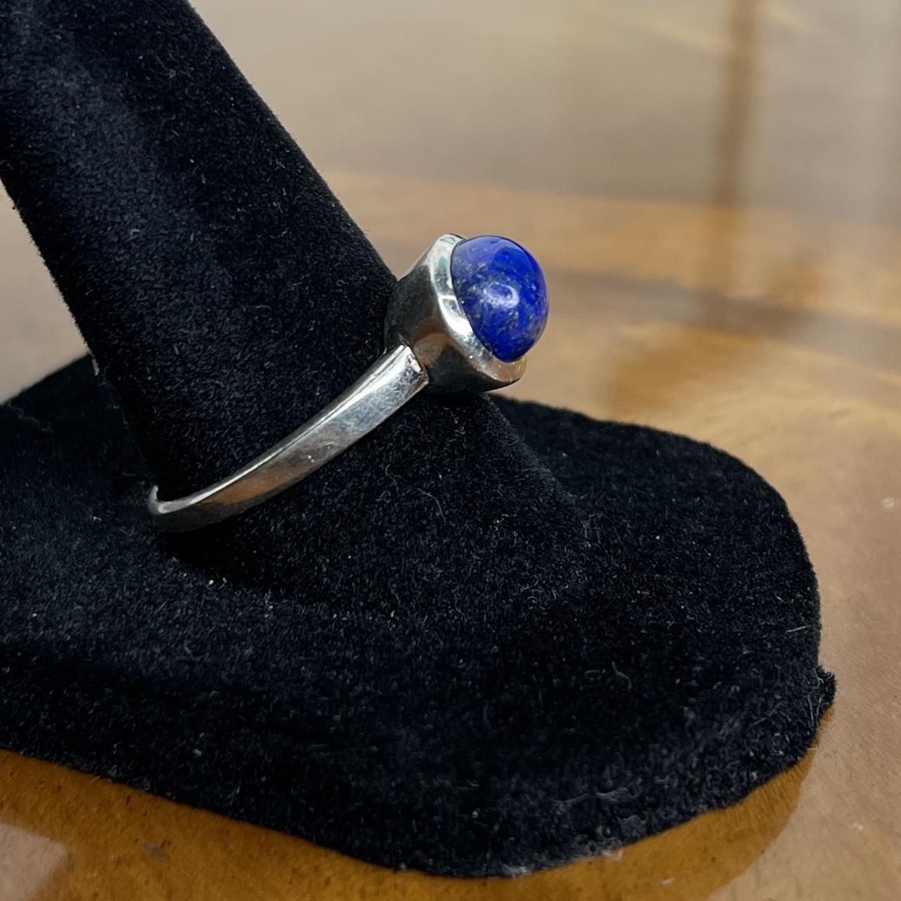 Women's Ring - Silver/Blue – Solid sterling silve… - image 4