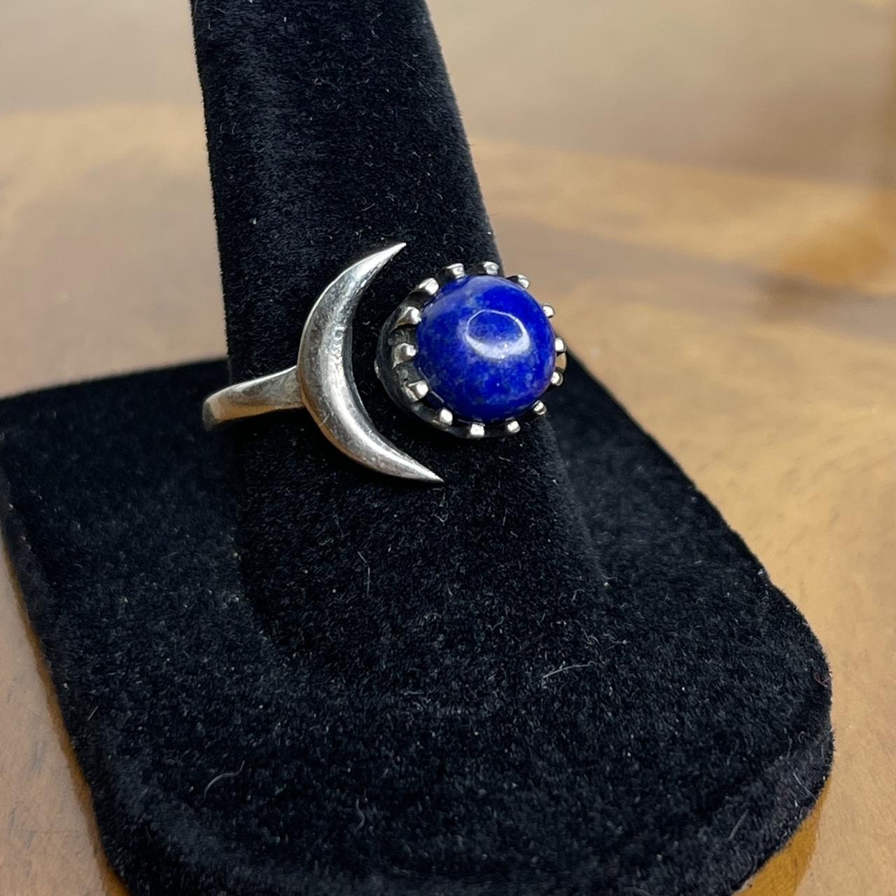 Women's Ring - Silver/Blue – Solid sterling silve… - image 2