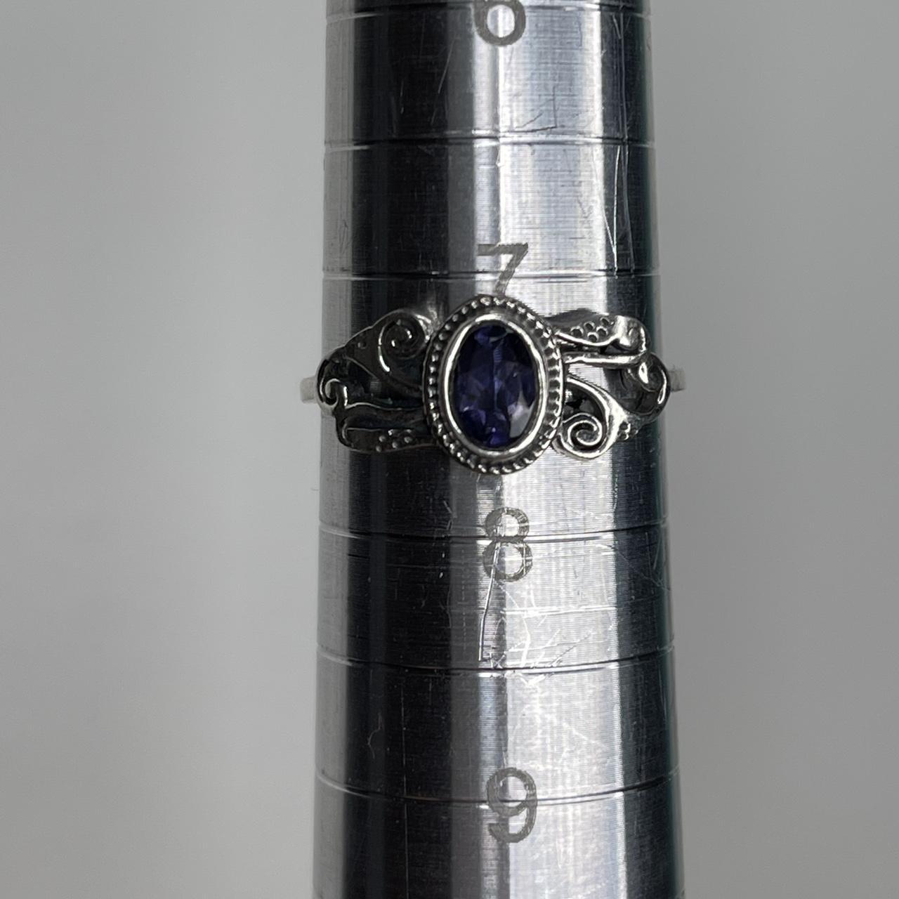 Women's Ring - Silver/Blue – Solid sterling silve… - image 5