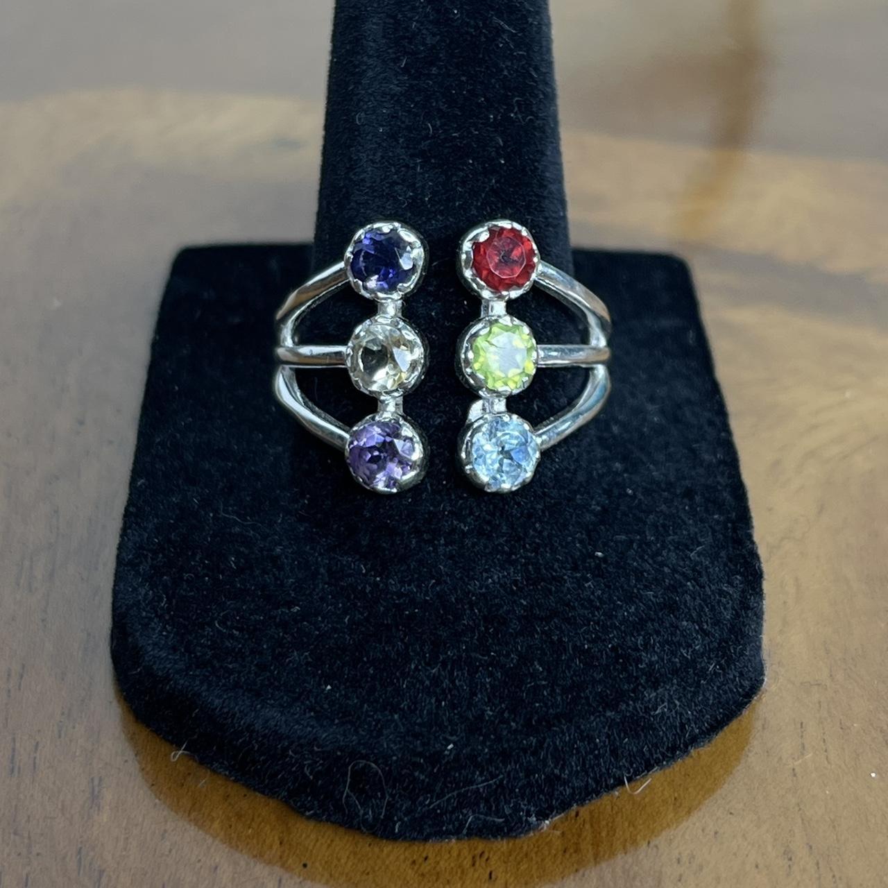 Women's Ring - Silver/Multi – Solid sterling silv… - image 1