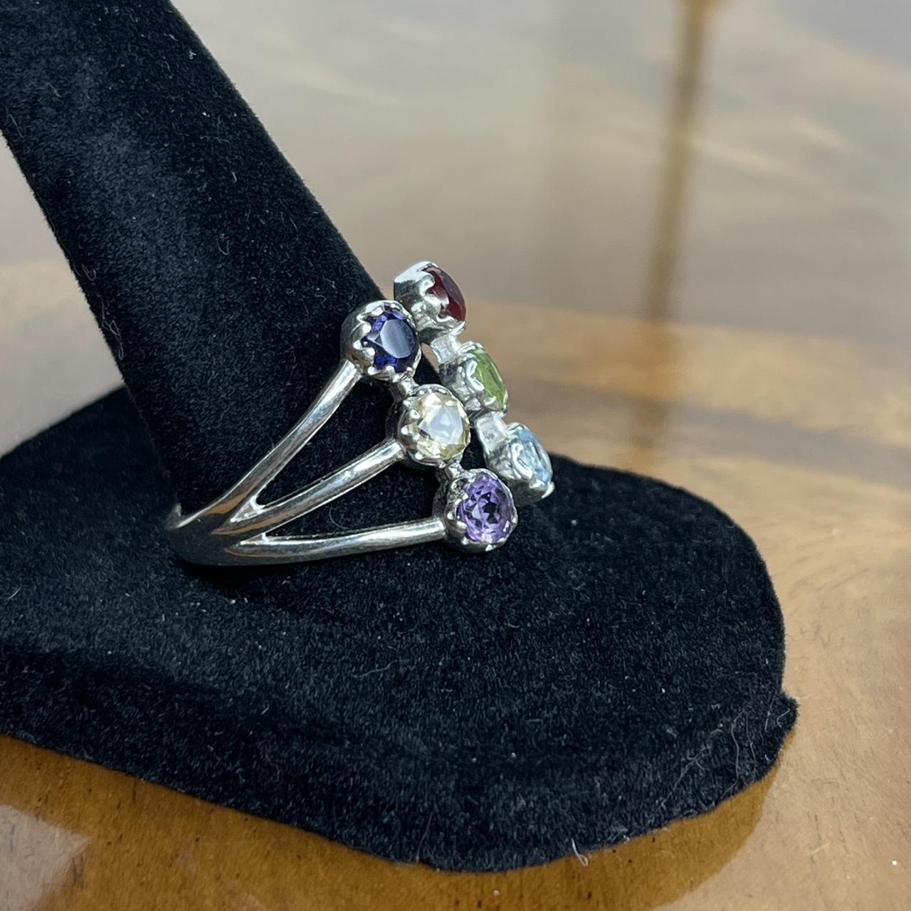 Women's Ring - Silver/Multi – Solid sterling silv… - image 4