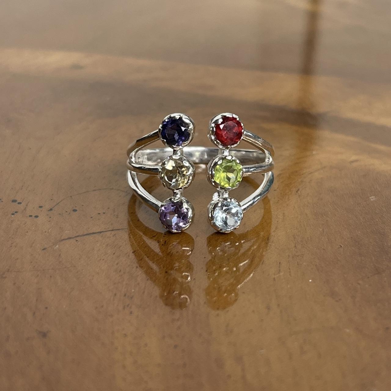 Women's Ring - Silver/Multi – Solid sterling silv… - image 6