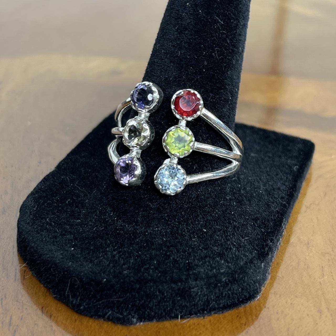 Women's Ring - Silver/Multi – Solid sterling silv… - image 3