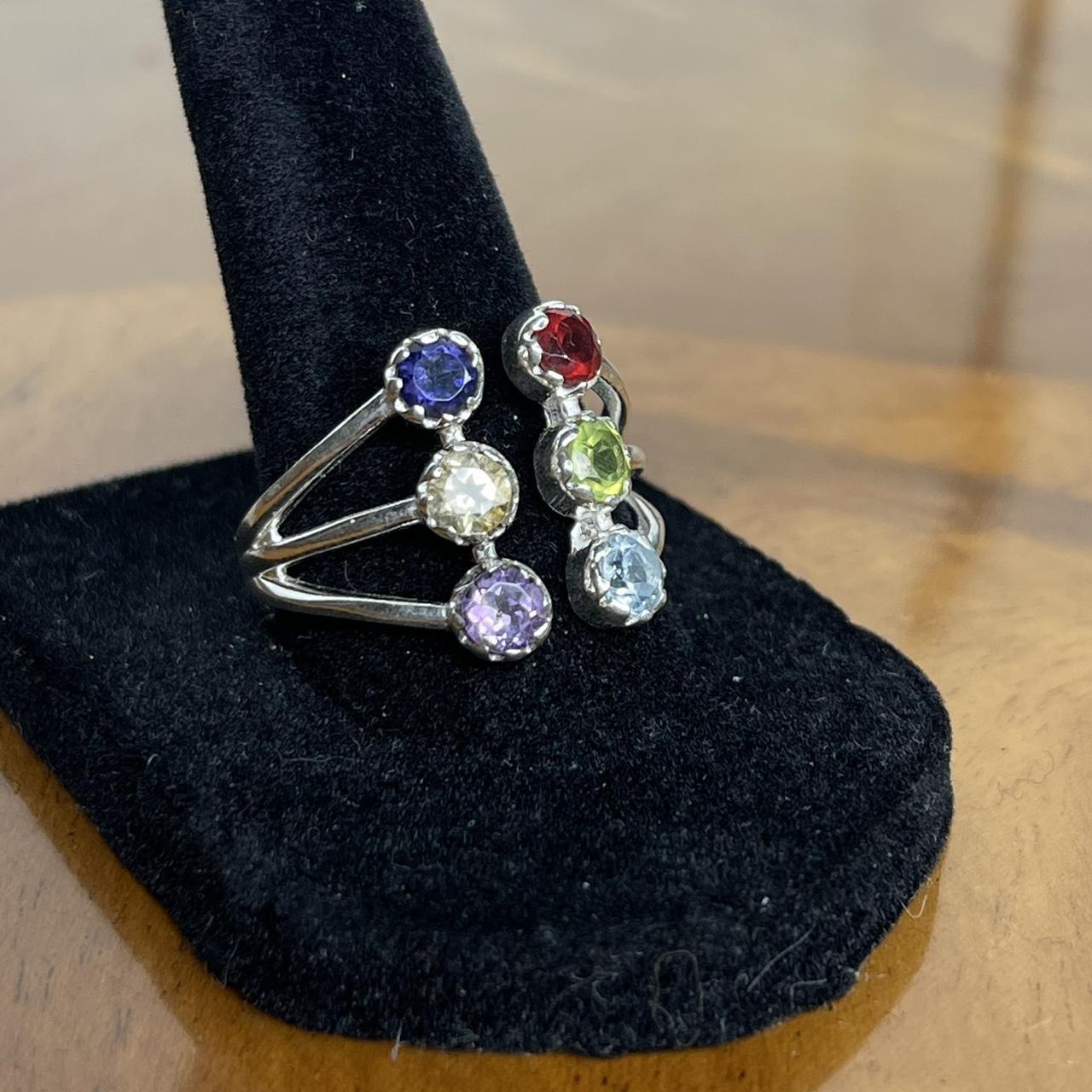 Women's Ring - Silver/Multi – Solid sterling silv… - image 2