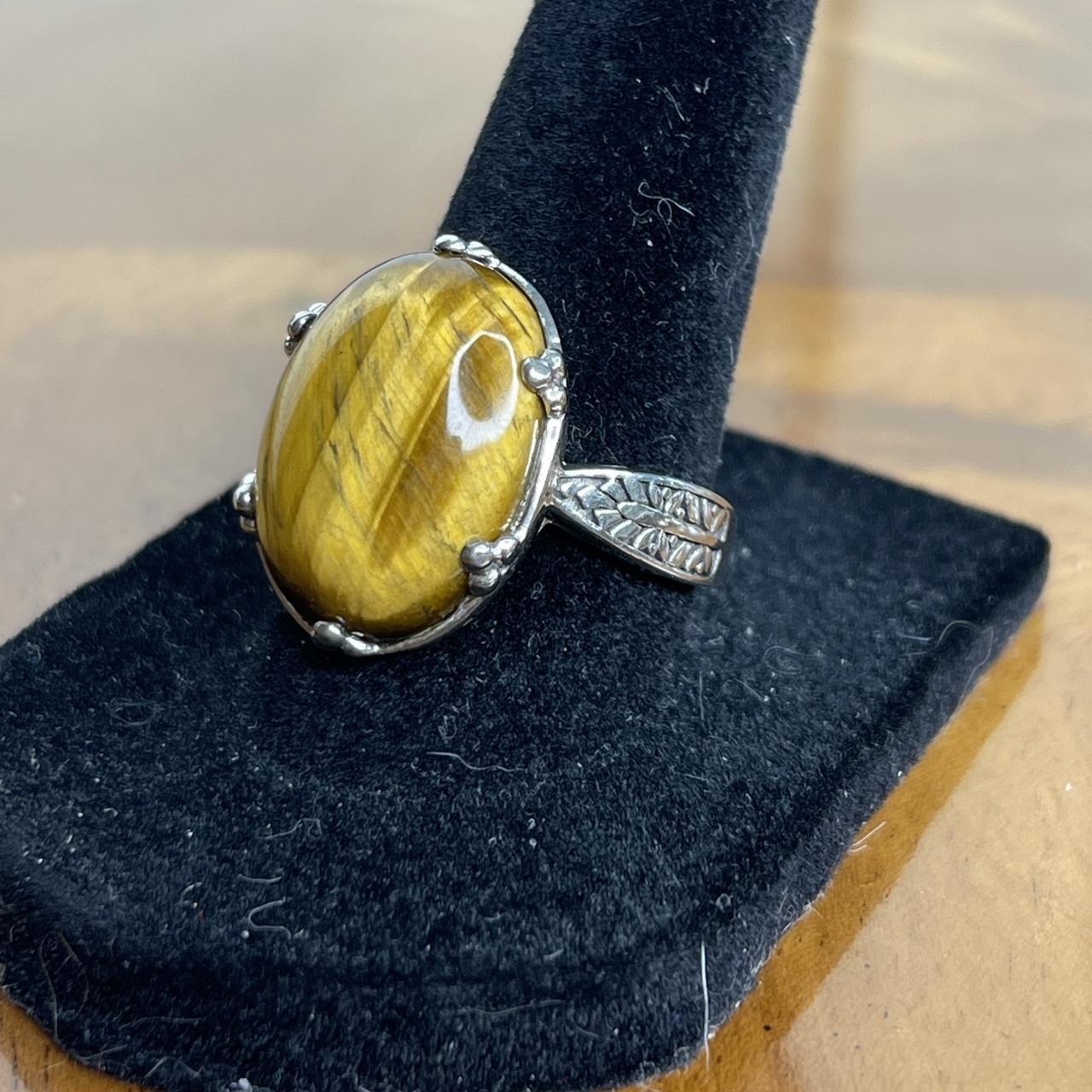 Women's Ring - Silver/Yellow – Solid sterling sil… - image 3