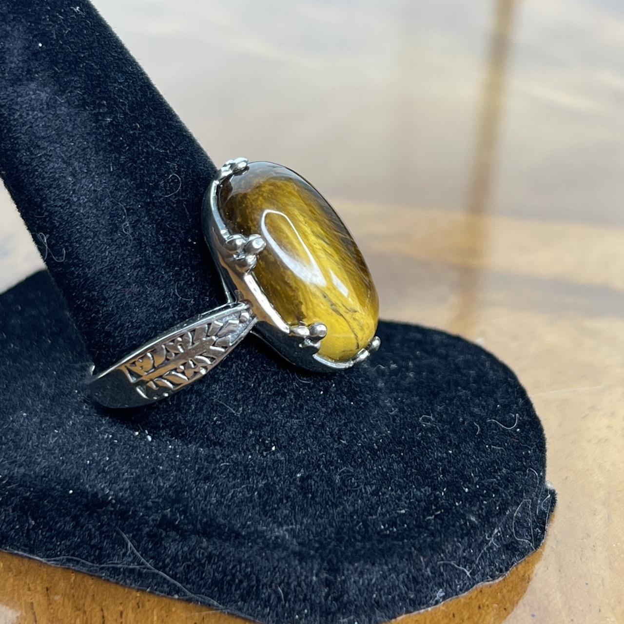 Women's Ring - Silver/Yellow – Solid sterling sil… - image 4